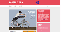 Desktop Screenshot of koerperklang-yoga.de